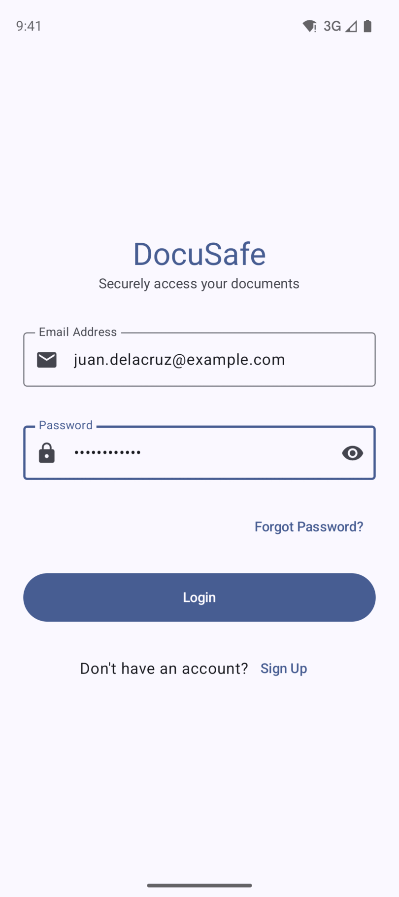 DocuSafe login