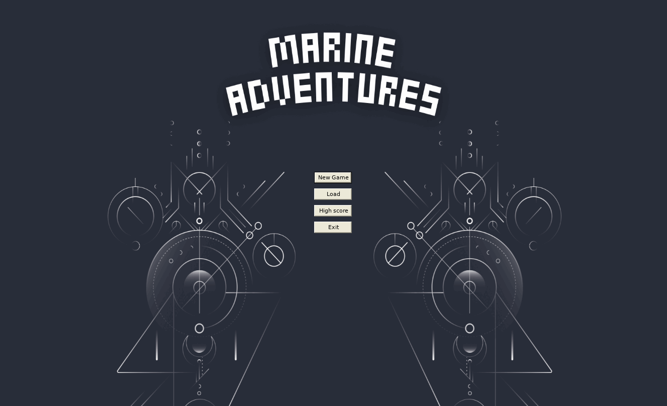 Marine Adventures main menu